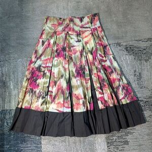 Catherine Malandrino Multicolor A-Line Skirt with Pockets!